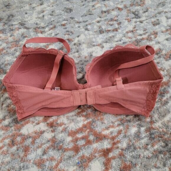 Victoria's Secret Dream Angel Lined Demi Dust Rose Lace Bra - Size 32DDD - Picture 3 of 6